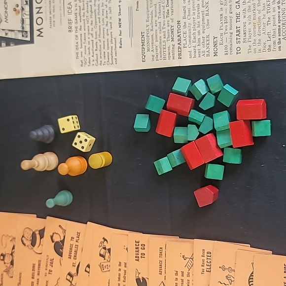 Vintage 1954 Monopoly Game - Popular Edition PARKER BROTHERS ; In Original Box - Picture 4 of 13